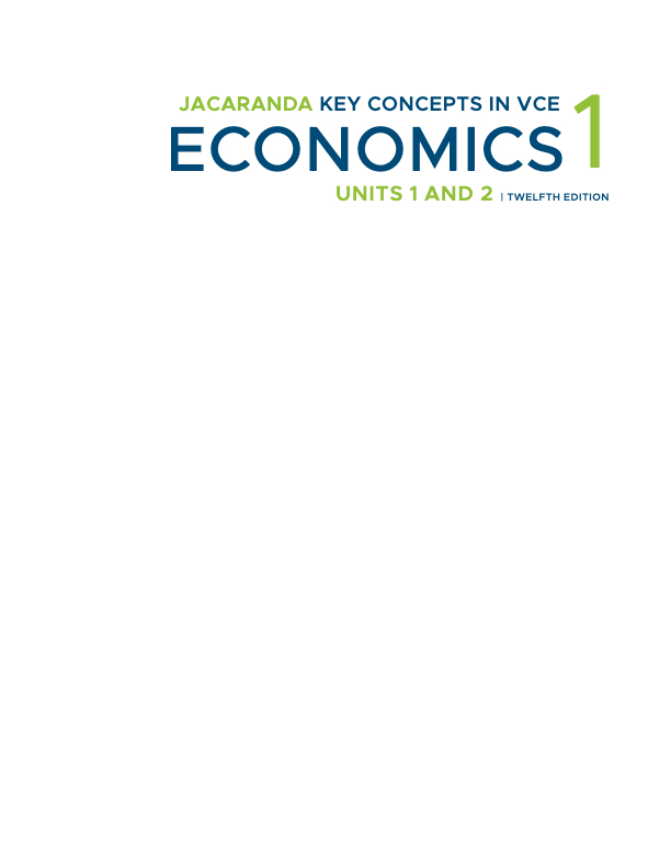 Jacaranda Economics Units 1 & 2